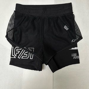 LF The Brand Shorts Mens  Black Lightweight Athletic Casual Running Lined